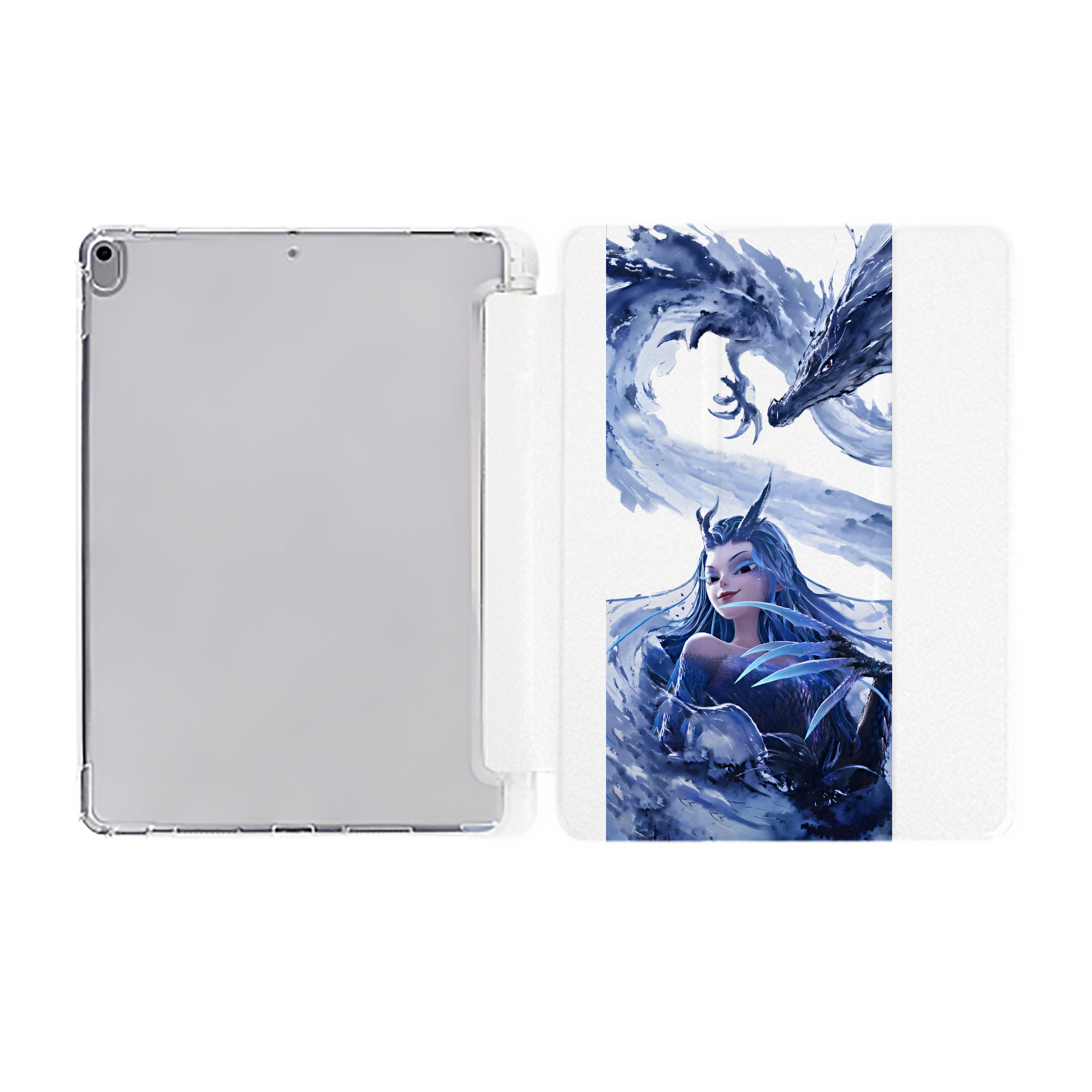 （画像用） Ne Zha 2 ナタ 魔童の大暴れ IPad ケース ペン収納付き 三つ折りスタンド PUレザー×シリコン 対応機種9.5/10.5/10.9インチ